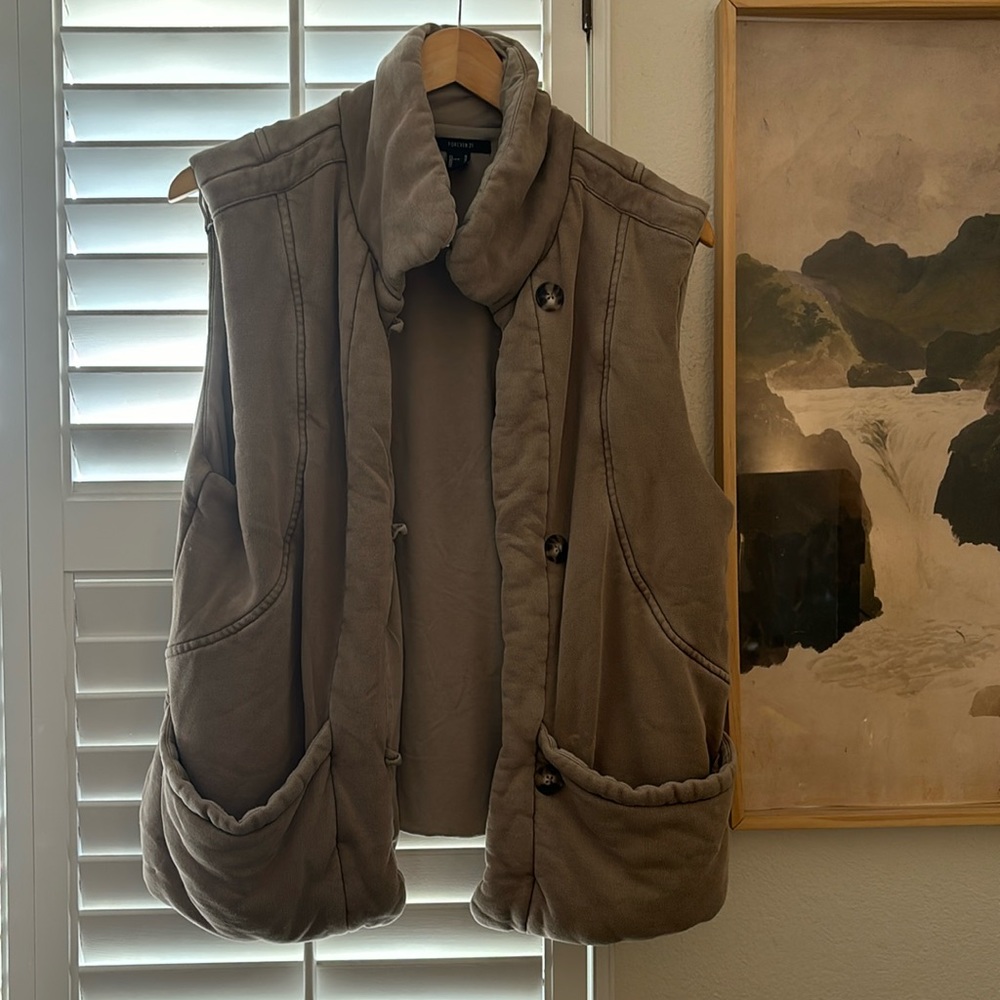 Oversized Cotton Vest